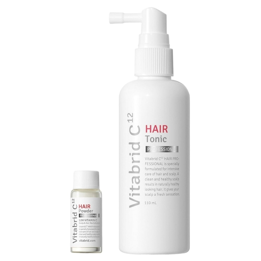 Vitabrid C12 Hair Tonic Set Professional Vitamin C Scalp & Hair Revitalization